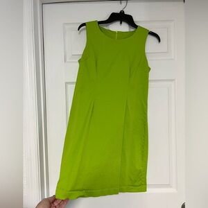 Vibrant Green Sleeveless Midi Dress